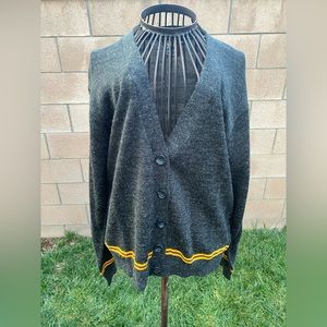 Habber & Dasher Harry Potter Cardigan Grey Hogwarts